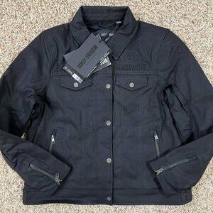 Harley-Davidson Women's Layering System Trucker Riding Jacket Outer Layer, Sz L